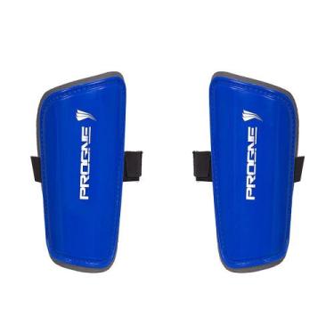 Imagem de Caneleira Progne Sports modelo Moccus Hotstamping, Azul