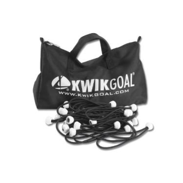 Imagem de Kwik Goal Fixador de rede elástica de luxo, pacote com 180 (preto)
