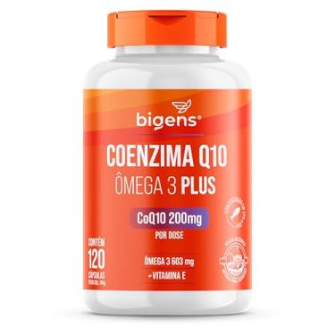 Imagem de Coenzima Q10 200mg + Ômega 3 Plus + Vitamina E, 120 Cápsulas, Bigens