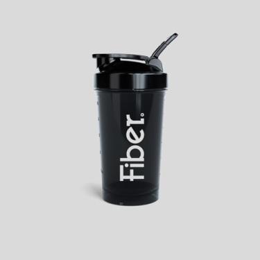 Imagem de Shakeira Coqueteleira Fiber para Academia e Treino, Suplementos (Preto)