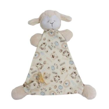 Imagem de Naninha Bebê Cheirinho Porta Chupeta com guizo e prendedor de chupeta 