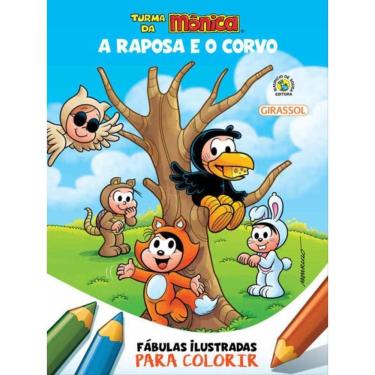 Imagem de Turma Da Mônica - Fábulas Ilustradas Para Colorir - A Raposa E O Corvo