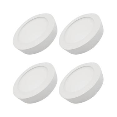 Imagem de 4 Painel Plafon Sobrepor 18w Branco Frio Bivolt Ourolux