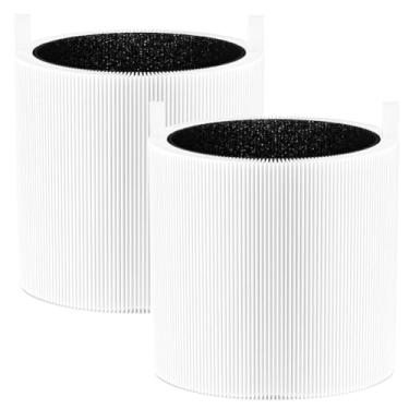 Imagem de JISIZKY Filtro de ar de substituição Mini Max compatível com purificador de ar Blueair Blue Pure Mini Max, filtro de carbono ativado HEPA verdadeiro H13 (pacote com 2)