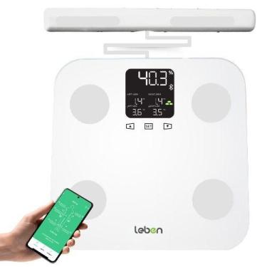 Imagem de Balança Bioimpedancia Digital 180kg Bio Scan Profissional - leben