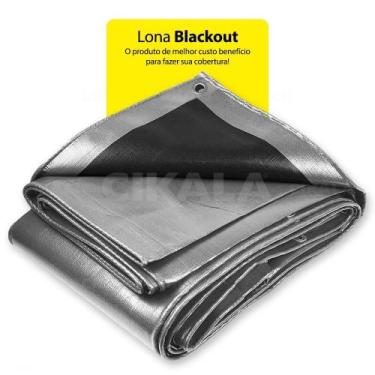 Imagem de Lona Ck100 Cobertura 2X2 Metros Cinza X Preta Impermeável - Cikala