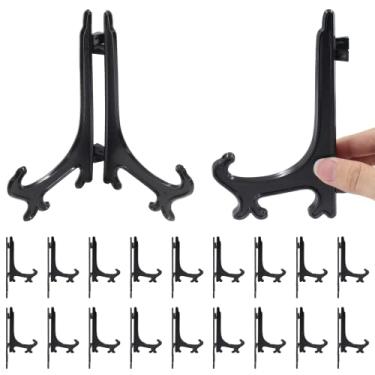 Imagem de Zorfeter 30 Peças De Cavaletes Pretos 3" Para Cartões Ou Porta-Fotos, Exibir Fotos, Obras Arte, Pôsteres E Quadros Pequenos