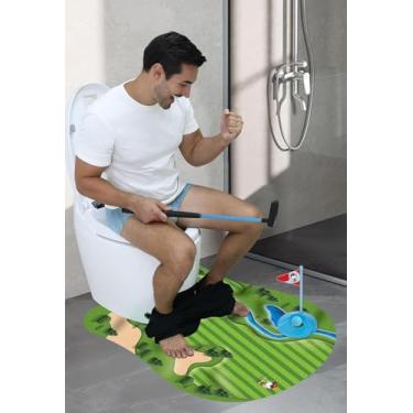 Imagem de 2024 Glow in the Dark Toilet Golf, Toilet Games Mini Golf, Dad Gifts Gag Gifts, Mens Gifts Ideas, Funny Gifts for Men to Pass Boring Time, Funny Golf Gifts, Stocking Stuffers for Adults Men