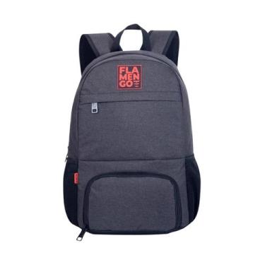 Imagem de Mochila Flamengo De Costas Oficial Esportiva Passeio Escolar, Preto