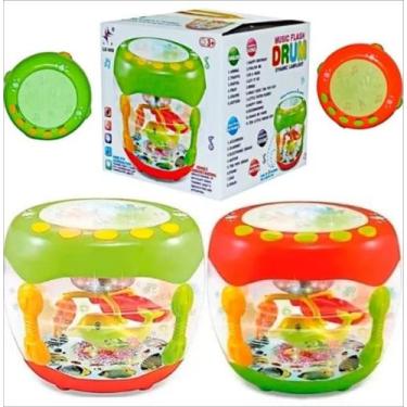 Imagem de Brinquedo Infantil Aquário Musical Tambor Som E Luz Musical - Soberana