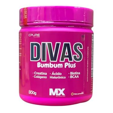 Imagem de Divas Bumbum Plus Creatina Com Biotina e Colágeno 300g (300g, Uva Rosa)