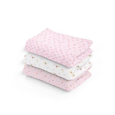 Imagem de Cueiro Flanelado Papi Estampado 80CM X 60CM Feminino 03 Un