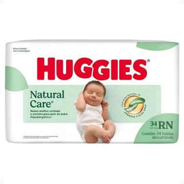 Imagem de Fraldas Descartáveis Huggies Recém Nascido Rn 34un