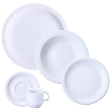 Imagem de Jogo Jantar Chá 30 Peças Protel Porcelana Schmidt 6 Pessoas - Porcelan