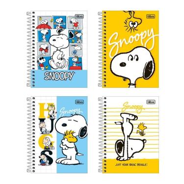 Imagem de Caderneta espiral capa dura 1/8 80 folhas Snoopy Tilibra