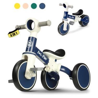 Imagem de Balance Bike LOL-FUN para crianças de 1 a 3 anos com pedal removível