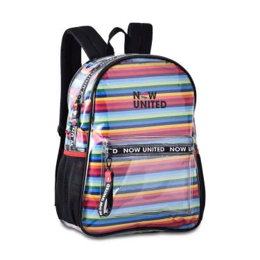 Imagem de Mochila Now United Unissex Transparente Com Saco Nu3255