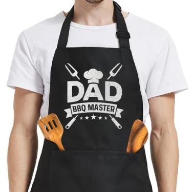 Imagem de Avental SANDJEST Dad BBQ Master com bolsos