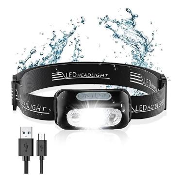 Imagem de Lanterna Cabeça Headlight Recarregavel Sensor Prova D`Água