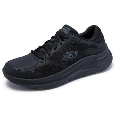 Imagem de Skechers Tênis masculino Work Arch Fit 2.0 com cadarço, Preto, 12 Wide