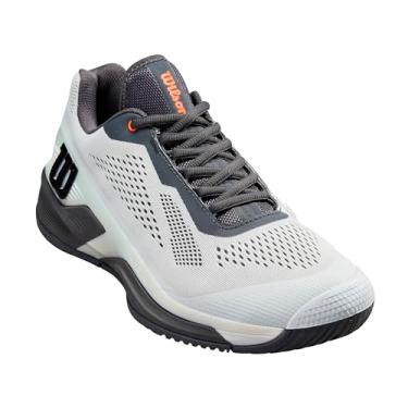 Imagem de WILSON Tênis masculino Rush Pro 4.0 Shift, Balada azul/ébano/laranja tigre, 45