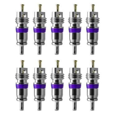 Imagem de 10 peças europeu grande furo A/C Schrader válvula núcleo adequado para MT1544 BMW Mercedes Mini VW 134A e R12 Sysems substituir 0008320285 8E0820855 64536922944