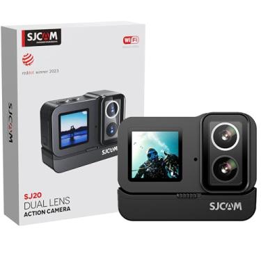 Imagem de SJ~CAM SJ20 Camera de Ação 4K Filmadora, Camera Prova D'água, Zoom de 8X,154° FOV HDR,Bateria de 1850 mAh,Suporte Ext MIC e Controle Remoto