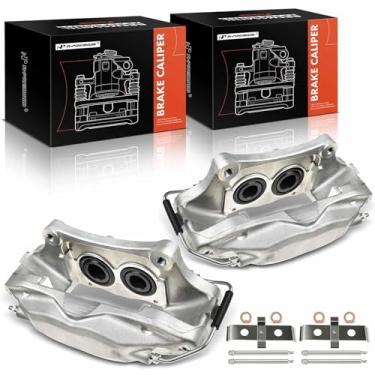 Imagem de A-Premium Conjunto de pinça de freio a disco compatível com modelos selecionados da Ford - para Mustang Base, Boss, GT, Shelby GT, Shelby GT500, Shelby GT500KR, 2007-2014 - Motorista dianteiro e lado