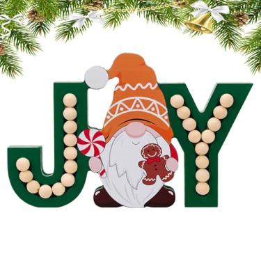 Imagem de Decorações de Natal de pão de gengibre,Decorações de mesa de pão de gengibre,Decorações de de gengibre ALEGRIA de Natal | Estátua de peça central de mesa, enfeites decorativos de desenho animado para