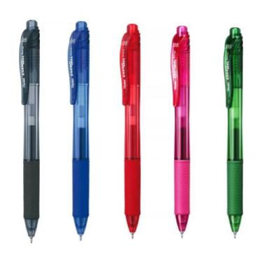 Imagem de Kit 5 Caneta Gel PENTEL Energel X RT Retrátil 0.7mm Pentel
