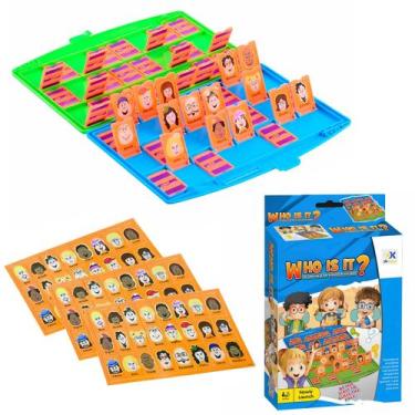 Imagem de Jogo Tabuleiro Infantil Divertido Who Is It Com Cartas De Adivinhar Pa