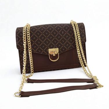 Imagem de Bolsa feminina alça corrente de ombro Pavão De Ouro