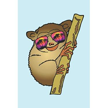 Imagem de Lustiger Koboldmaki Maki Exotisches Tier Notizbuch (Taschenbuch DIN A 5 Format Liniert): Niedlicher Koboldmaki Notizbuch, Notizheft, Schreibheft, ... mit typisch großen Augen. (German Edition)