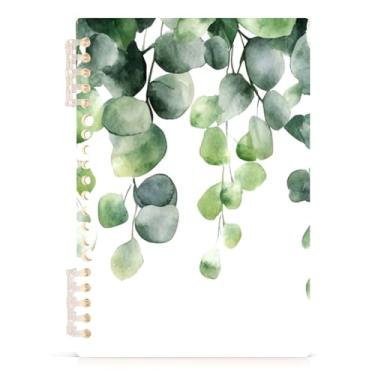 Imagem de Burbuja Caderno de folhas em aquarela, papel pautado universitário A5 com 60 folhas, fichário para escritório, 1 pacote