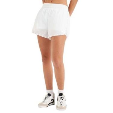 Imagem de Shorts Colcci Loose Em Nylon Branco Feminino-Feminino
