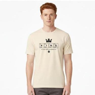 Imagem de Camiseta Masculina Algodão Premium KING TABELA PERIODICA-Masculino