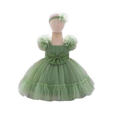 Imagem de Vestidos De Festa Em Tule Para Meninas Bebês 2 Peças Damas De Honra 1º