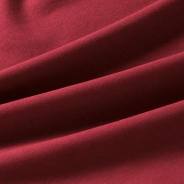 Imagem de Sewdudely Tecido de microfibra da The Yard, 147 cm de largura, tecido de forro vermelho vinho para costura, cortinas, roupa de cama, roupas, artesanato DIY (1 jarda)