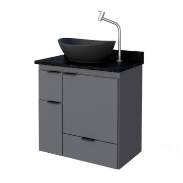 Imagem de Armário De Banheiro Suspenso Berlin Cinza