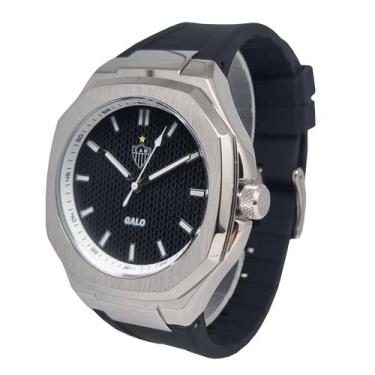 Imagem de Relógio Oficial Atlético Mineiro Pulseira Preta GALO-003-1 - Atlético 