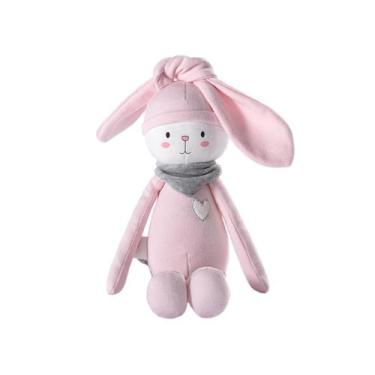 Imagem de Boneca de brinquedo de pelúcia Pink Rabbit Plush para crianças de 35 c