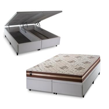 Imagem de Cama Box Baú Chicago Espuma D33 193x203 Marrom King House