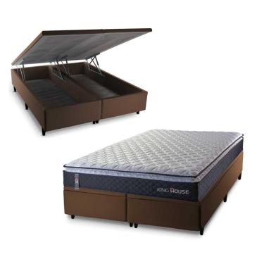Imagem de Cama Box Baú Dakota Espuma D33 King 193x203 Preto King House