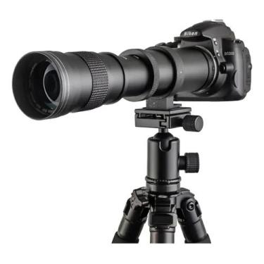Imagem de Lente 420800mm Super Telefoto Zoom Canon T6 T5i T4 T3i 70d, Preto