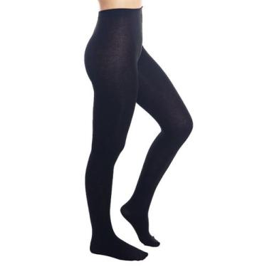 Imagem de Meia Calça Fio 80 Lã Acrílica Opaca Loba Lupo, G, Preto