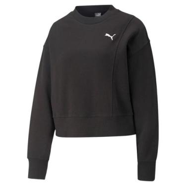 Imagem de Moletom Feminino Puma Black, GG, Preto