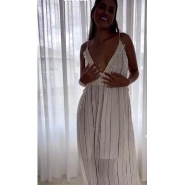 Imagem de Vestido longo indiano plus alcinha - Blessed, G