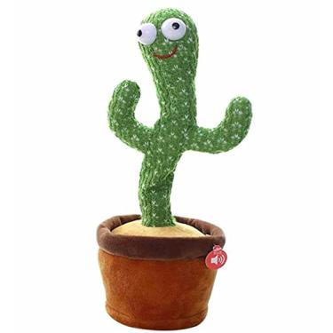 Imagem de Ditudotem Cacto Dançante Falante Várias Musicas Cactus Brinquedo Repete Fala Cactos Musical