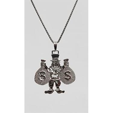 Imagem de Cordão em Aço Inox com Pingente Tio Patinhas Money