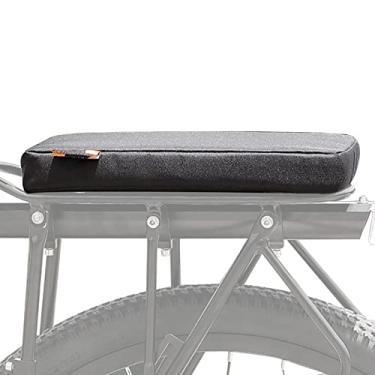 Imagem de Almofada de assento de bicicleta, assento macio, almofada de assento de bicicleta com zíper portátil, capa de assento de ciclismo de pano Oxford de poliéster